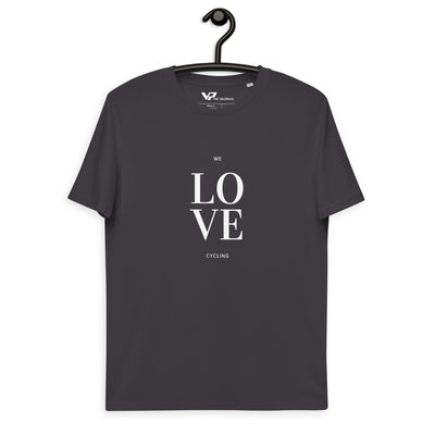 Unisex organic cotton t-shirt WE LOVE CYCLING