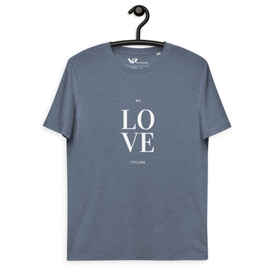 Unisex organic cotton t-shirt WE LOVE CYCLING