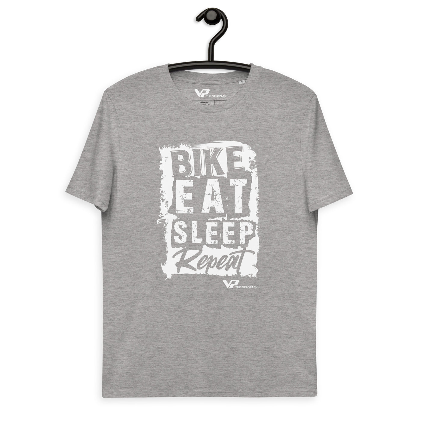 Unisex organic cotton t-shirt BIKE, EAT, SLEEP, REPEAT