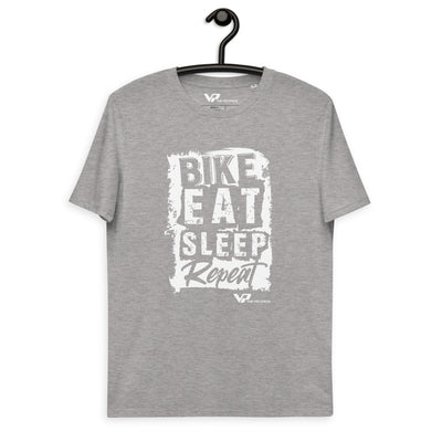 Unisex organic cotton t-shirt BIKE, EAT, SLEEP, REPEAT