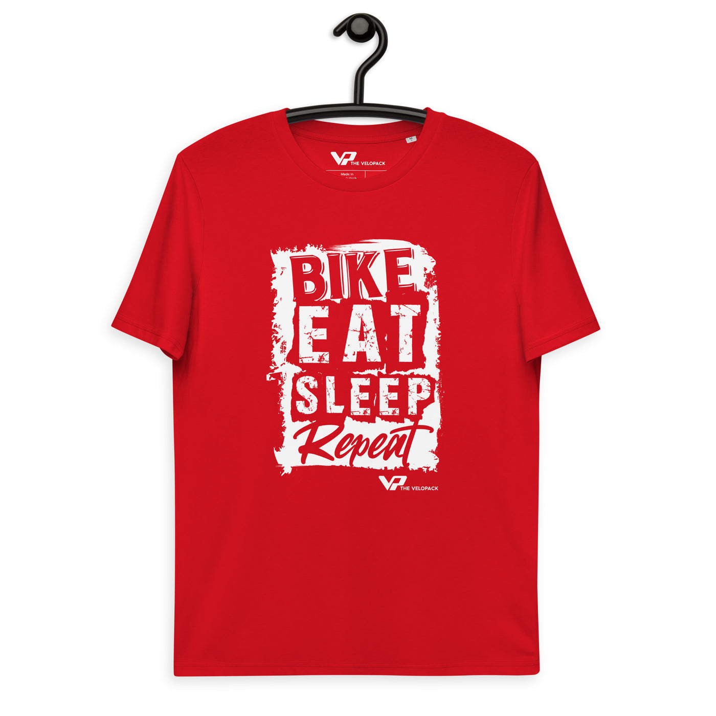 Unisex organic cotton t-shirt BIKE, EAT, SLEEP, REPEAT